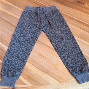Z Supply Charcoal Leopard Joggers XS